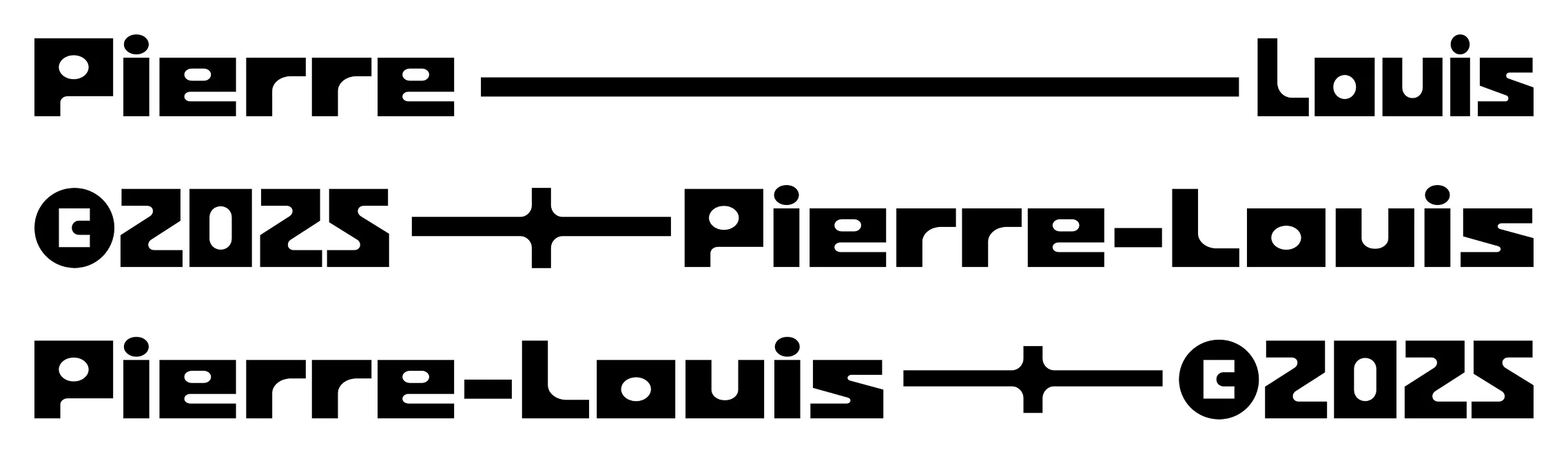 Full width variants